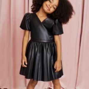 BCBG girls faux leather dress